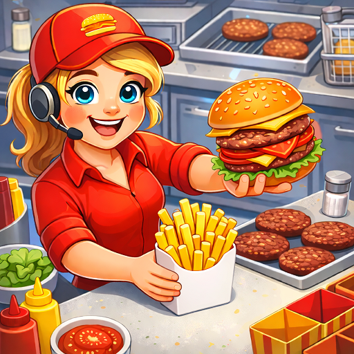 Burger Cafe Story ASMR Cooking